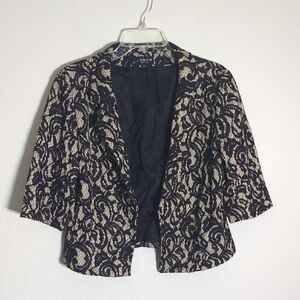 J'envie Women's Blazer Black Lace Jacket Formal Whimsigoth‎ Fairygrunge Size 6